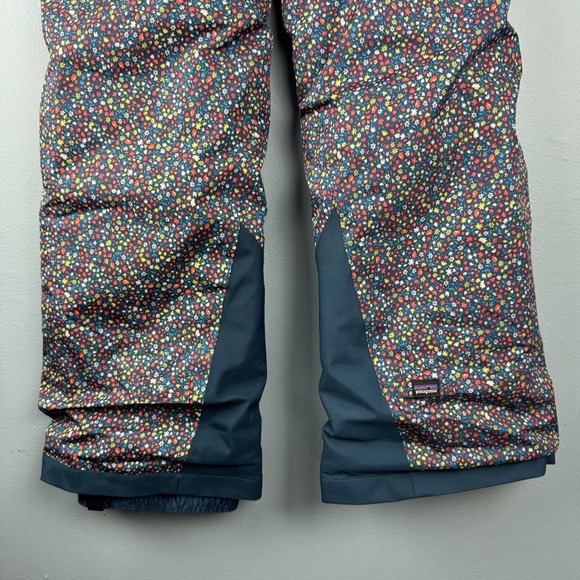 Patagonia Snowbelle Girls XL 14 Floral Colorful Insulated Snowboard Ski Pants - Picture 6 of 8